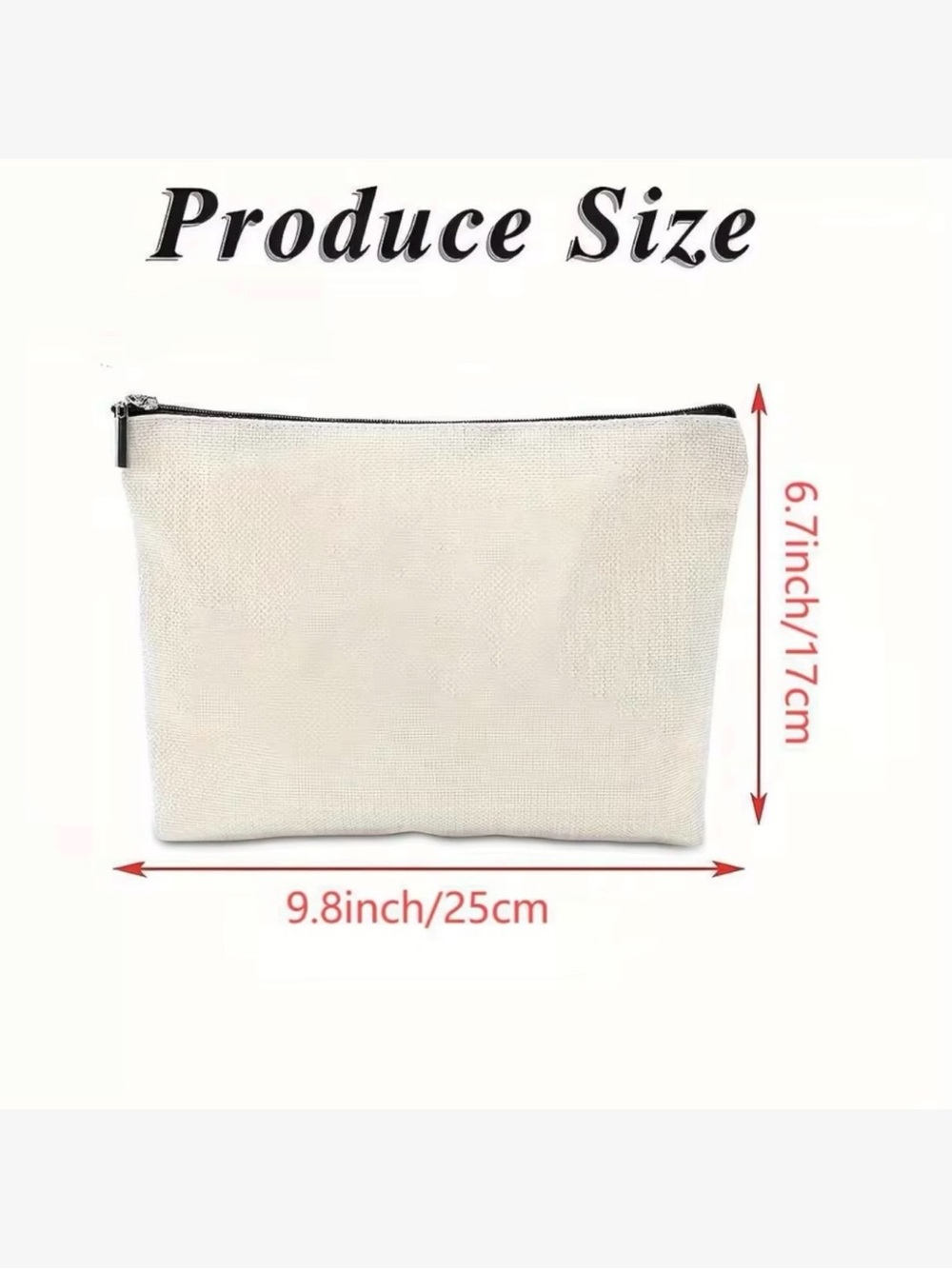 Emergency Snacks Canvas Zipper Pouch Cosmetic Bag Makeup Travel Organizer Gift - Picture 4 of 4